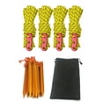 thumbnail image 1 of Yuarrent Cuerda reflectante para tienda, fijación de cordón para toldo, Kit de cordón multiusos, cuerdas de viento resistentes al desgaste carpas Amarillo, 1 of 6