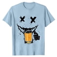 thumbnail image 4 of T Shirts for Men 2026 Summer Casual Short Sleeve Crewneck Ghost Face Drinking Graphic Tees Lover Tshirt, 4 of 4