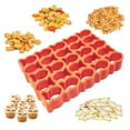 thumbnail image 5 of 25-Piece Mini Fish Cookie Cutter Set, Stainless Steel Baking Molds for Fondant Pastry Crafting - 25 Grids/Goldfish Shape/Orange Red, 5 of 7
