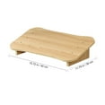thumbnail image 3 of Shisuyan Under-Desk Tilted Footstool Wooden Step Stool Home Office Feet Rest Stool, 3 of 8