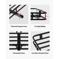 thumbnail image 4 of JWRWEFA 500 LBS Hitch Mount Cargo Carrier, Heavy Duty Steel Luggage Basket with Cargo Net & Ratchet Straps, Anti-Rattle Cargo Rack for 2” Receiver SUV Truck Pickup, 4 of 11