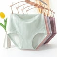 thumbnail image 2 of LEOKE Women's Underwear Cotton High Waisted Panties Soft Full Coverage Ladies Briefs 6-Pack,Size 8, 2 of 5