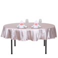 thumbnail image 2 of Efavormart 90" BLUSH Wholesale Linens SATIN Round Tablecloth for Kitchen Dining Catering Wedding Birthday Party Events, 2 of 4