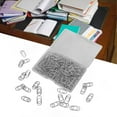 thumbnail image 1 of Paper Clips, 150Pcs Cute Paper Clips Heart Shaped Style Paper Clips Exquisite Electroplated Anti Slip Fancy Paperclips For Home And Office, 1 of 8