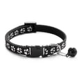 thumbnail image 1 of Billuyoard Collar ajustable para mascotas con campana, huella de gato bonita, suministros para mascotas duraderos y resistentes, accesorios para Juguetes para gatos No.5, 1 of 6