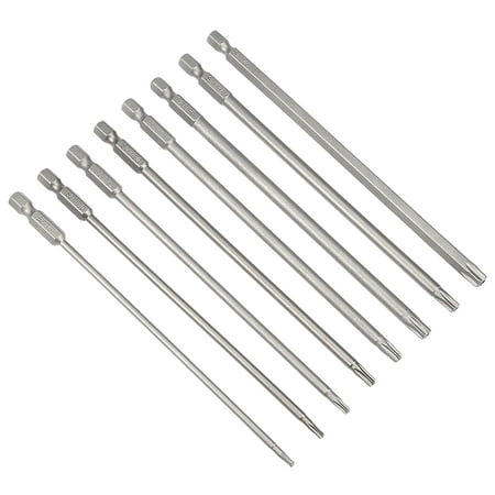 Hex Power Tool Screwdriver - 8pcs 1/4 Inch Hex Shank T8-T40 Torx Head Driver Set Screwdriver Kit Tools