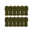 thumbnail image 1 of TopHeadwear 12 Pack Face Ski Mask 1 Hole Balaclava, Olive, 1 of 1