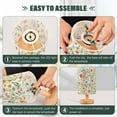 thumbnail image 3 of Yayeee Table Lamp for Bedroom Nightstand LED Portable Bedside Warm Light, Watercolor Wildflowers Pattern, 3 of 7