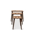 thumbnail image 6 of Page Mid-Century Modern Wood Nesting Tables in Walnut (Set of 3), 6 of 7
