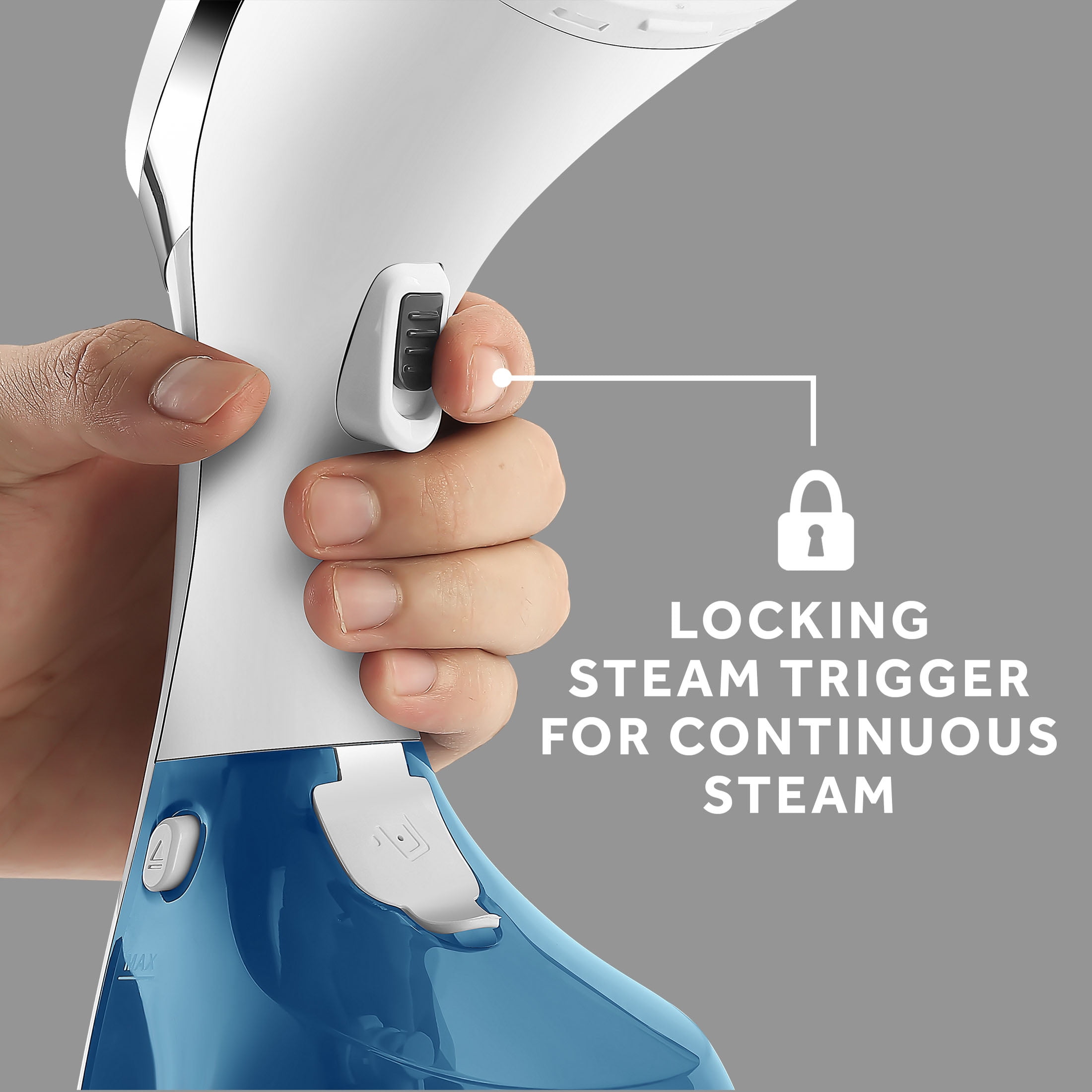  Sunbeam 1200W Steam Burst Handheld Steamer for Clothes, Dual  Steam Settings, 30-Second Fast Head-Up, Bristle Brush Attachment, White and  Blue Finish: Paintings