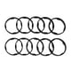 thumbnail image 1 of Espaciadores de dirección de bicicleta 5mm Espaciadores de vástago de manillar de bicicleta 28.6mm 1-1/8" Aleación de aluminio negra 10 Pcs, 1 of 6