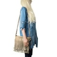 thumbnail image 5 of Dario Women's Faux Patent Leather Fringe Crossbody Purse with Adjustable Cross-Body Strap, 5 of 5
