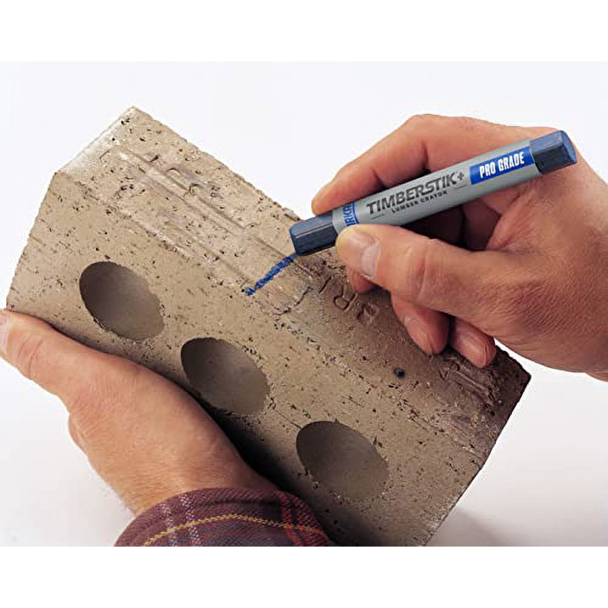200 Lumber Crayons / Marking Crayons – White, 1/2" X 4-5/8", Weather Resistant, For Wood, Metal, Concrete