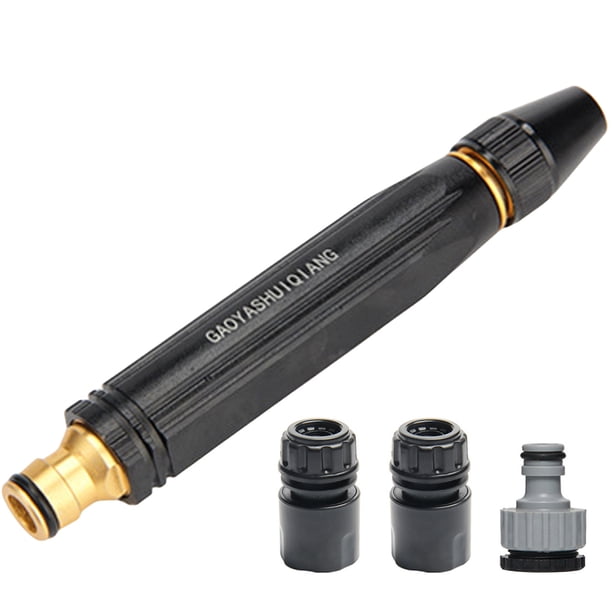 Rociador con manguera de agua de Metal interruptor giratorio 360 pistola de agua de alta presión tubo de riego ajustable boquilla de lavado de coche para herramienta de lavado de coche