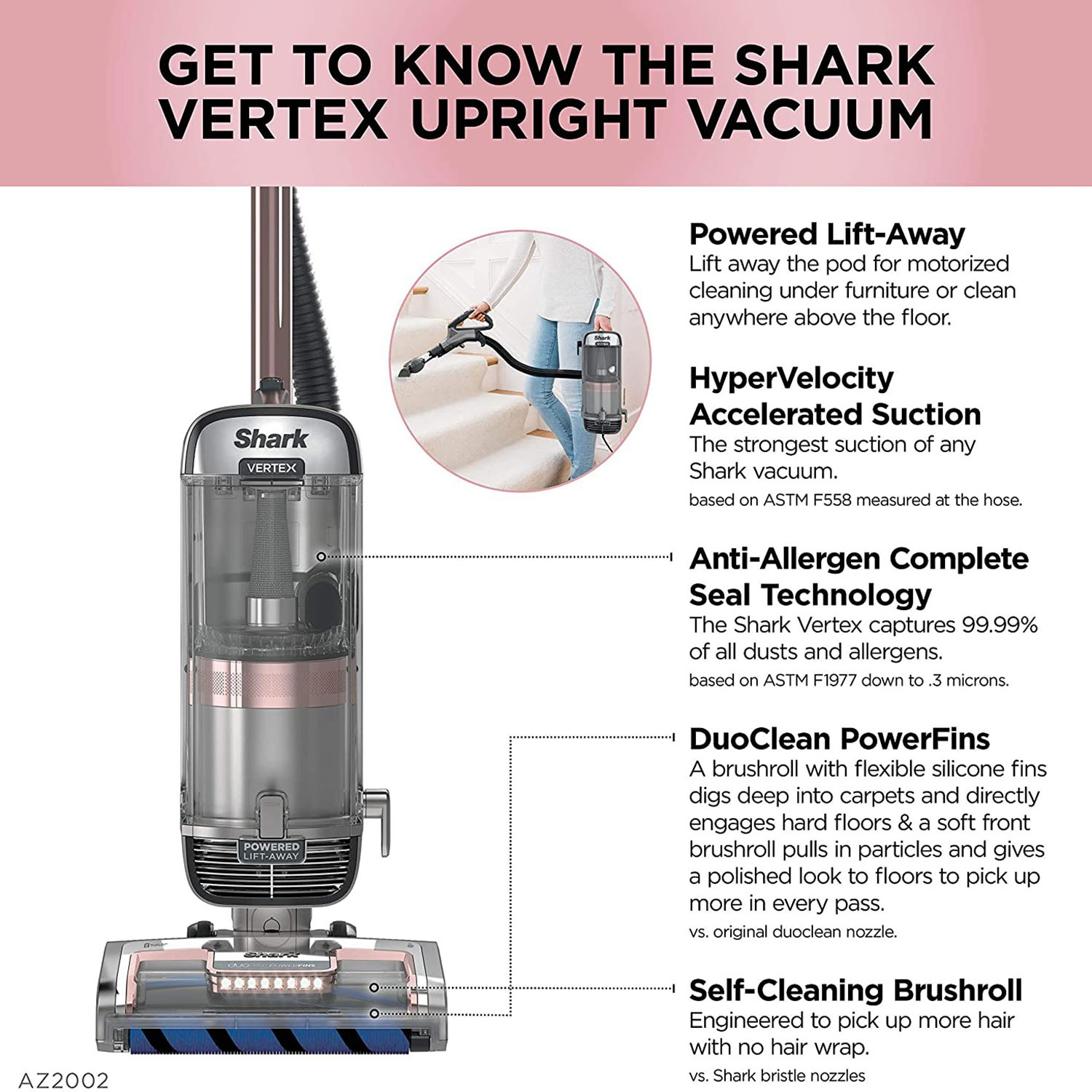 Shark AZ2002 Vertex Duo Clean Engage 