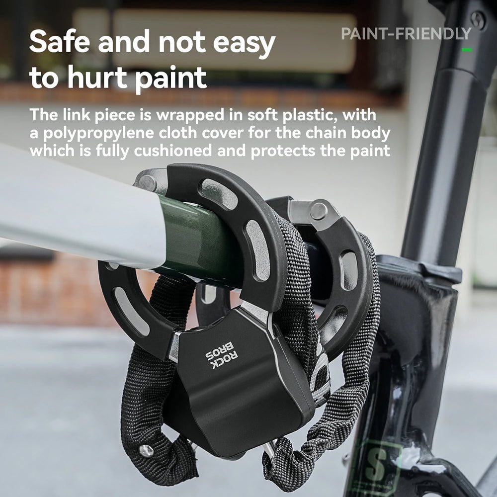 ROCKBROS Scooter Chain Lock Bike Chain Lock with Keys - 23.4" Heavy Duty Anti-Theft Security Lock for Bikes & Scooters