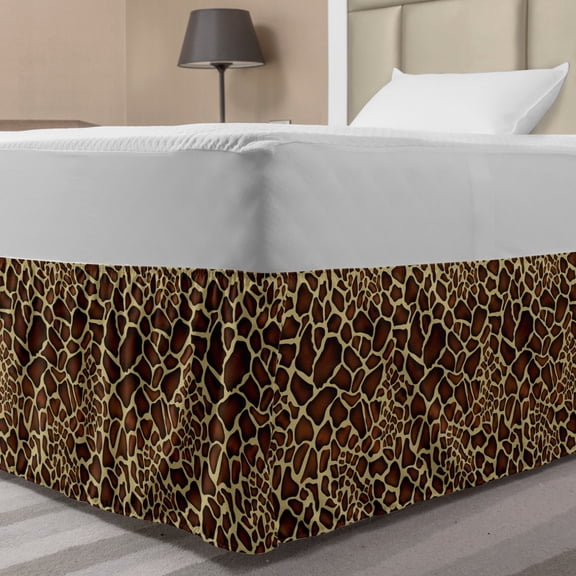 Ambesonne Multi-color Wrap Around Microfiber Bed Skirt, Full