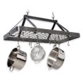 thumbnail image 2 of Enclume Design Products PR34 HS Carnival Ceiling Pot Rack with 18 Hooks, Hammered Steel - Rectangle, 2 of 4