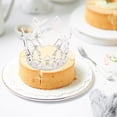 thumbnail image 2 of Small Rhinestone Crown Cake Ornament Alloy Tiara Cake Decoration for Birthday Party (Silver), 2 of 8