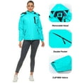 thumbnail image 4 of NEIKU Women's Skiing Snowboarding Jackets Fleece Hood Mountain Snow Coat Blue XXL, 4 of 7