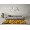 thumbnail image 3 of Ahgly Company Indoor Square Oriental Yellow Traditional Area Rugs, 3' Square, 3 of 4