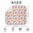 thumbnail image 4 of Colorful Football Helmets and Flowers Pattern Dish Drying Mat for Kitchen 1 Pack, Ultra Absorbent Microfiber Dishes Drainer Mats,16"x18", 4 of 6