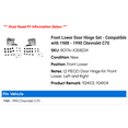 thumbnail image 2 of Front Lower Door Hinge Set - Compatible with 1988 - 1990 Chevy C70 1989, 2 of 3