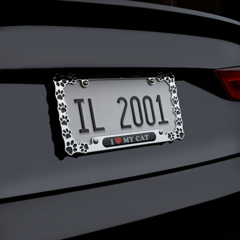 Paw Print License Plate Paw Print License Plate