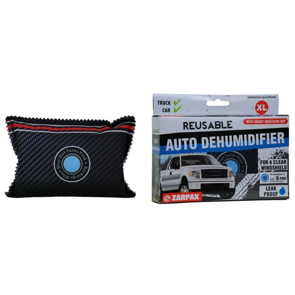 Zarpax LV-A300-US Dark Grey Reusable Car Auto Truck Van SUV and RV Dehumidifier with Smart Indicator