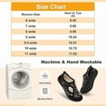 thumbnail image 3 of Barerun Women's Wide Diabetic Slippers Adjustable for Swollen Feet Indoor Outdoor House Shoes, 3 of 8