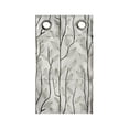 thumbnail image 1 of Leaves Hanging Pocket Organizer, Vertically Arranged Branches with Leaf Motifs Spring Seasonal, Printed Polyester Storage Bag with Pockets, 9" x 16", Eggshell Dark Pine Green, 1 of 2