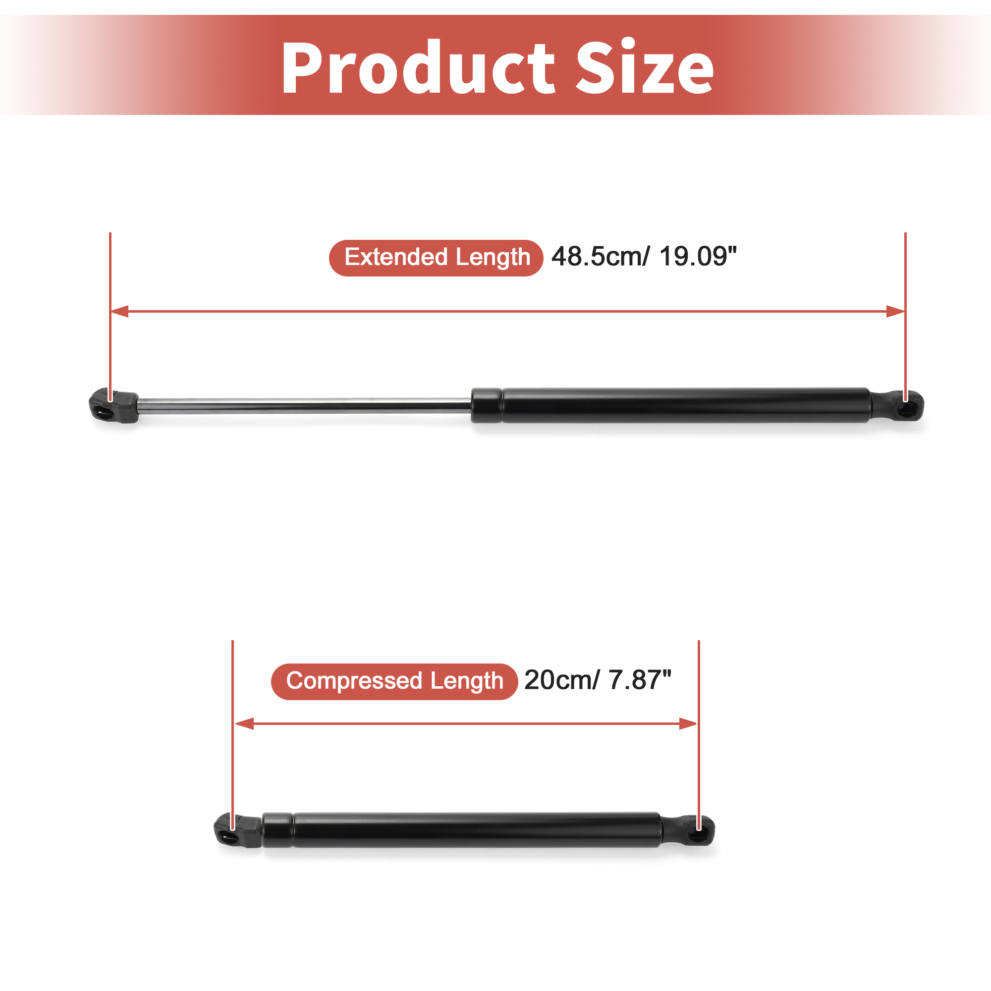 Unique Bargains 2Pcs Rear Hatch Lift Supports Gas Struts for Hyundai Tucson 2010-2015