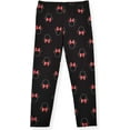 thumbnail image 2 of Disney Girl's 2-Piece Minnie Mouse Legging Pants Set with Sequined Pullover Long Sleeve Shirt, Red/Black, 2 of 3