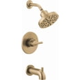 thumbnail image 5 of Bathtub and Shower Faucet Set  Brushed Gold Shower Head and Handle Set  Valve Trim Kit  Champagne Bronze (Valve Included), 5 of 5