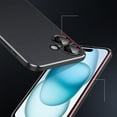 thumbnail image 5 of Allytechgroup iPhone 16 Pro Case with Camera Lens Protector, Slim Fit PU Leather Hard PC Anti-Fingerprint Shockproof Bumper Lightweight Phone Case for Apple iPhone 16 Pro, Black, 5 of 7