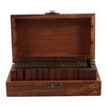 thumbnail image 2 of MasteelfCA 70pcs Vintage Style Alphabet Letters Number Symbol Rubber Stamps Seals in a Wooden Box Case (Random Rubber Color), 2 of 7
