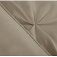thumbnail image 4 of Chezmoi Collection Sydney 7-Piece Pinch Pleat Comforter Set, Lightweight Pintuck Bedding for All Season, King, Taupe, 4 of 7