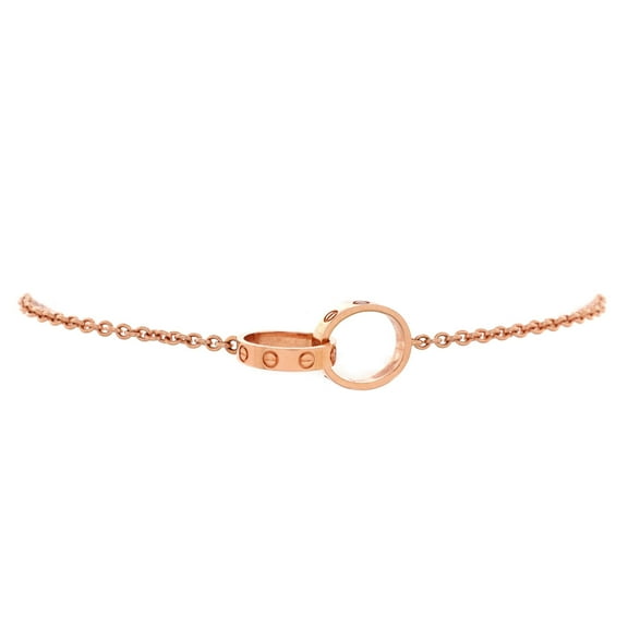 Pre-Owned Cartier Love Interlocking Bracelet 18K Rose Gold By Rebag