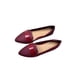 thumbnail image 3 of Zapatos planos de ballet informales con punta en punta para mujer Zapatos cómodos de charol, 3 of 4