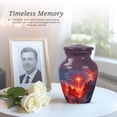 thumbnail image 6 of Cross Keepsake Cremation Urns For Human Ashes Adult Male - purple Mini Urn For Ashes For Women - Small Burial Urns For Adult Male - red Tiny Funeral Urn For Mom - 3 Inch, 6 of 7