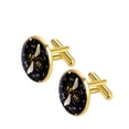 thumbnail image 2 of Bee Stylish Attire Enhancer: Mens Cufflink Set, Stainless Steel Silver Jewelry for Formal Wear and Special Occasions, 2 of 6