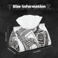 thumbnail image 5 of Sikiie Skeleton Book Lover Leather Tissue Box Cover Rectangle, Long Tissue Box Cover, Tissue Box Holder, Tissue Holder for Bathroom, 5 of 7
