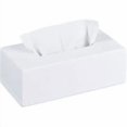 thumbnail image 1 of Relaxdays Tissue Box, Tissue Dispenser Bathroom, Kitchen, Bamboo Wood, HLP: 7.5 x 24 x 12 cm, White, 1 of 4