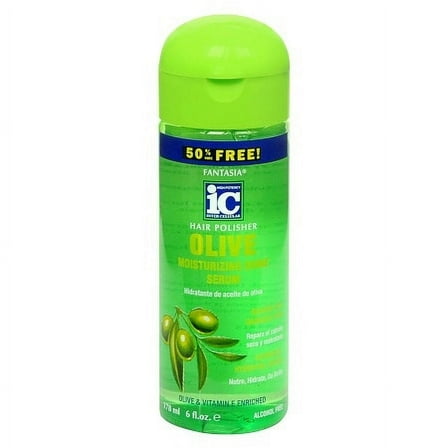 Fantasia Hair Polisher Olive Moisturizing Shine Serum 6.0 Ounces Pack of 2
