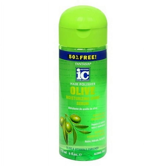 Fantasia Hair Polisher Olive Moisturizing Shine Serum 6.0 Ounces Pack of 2