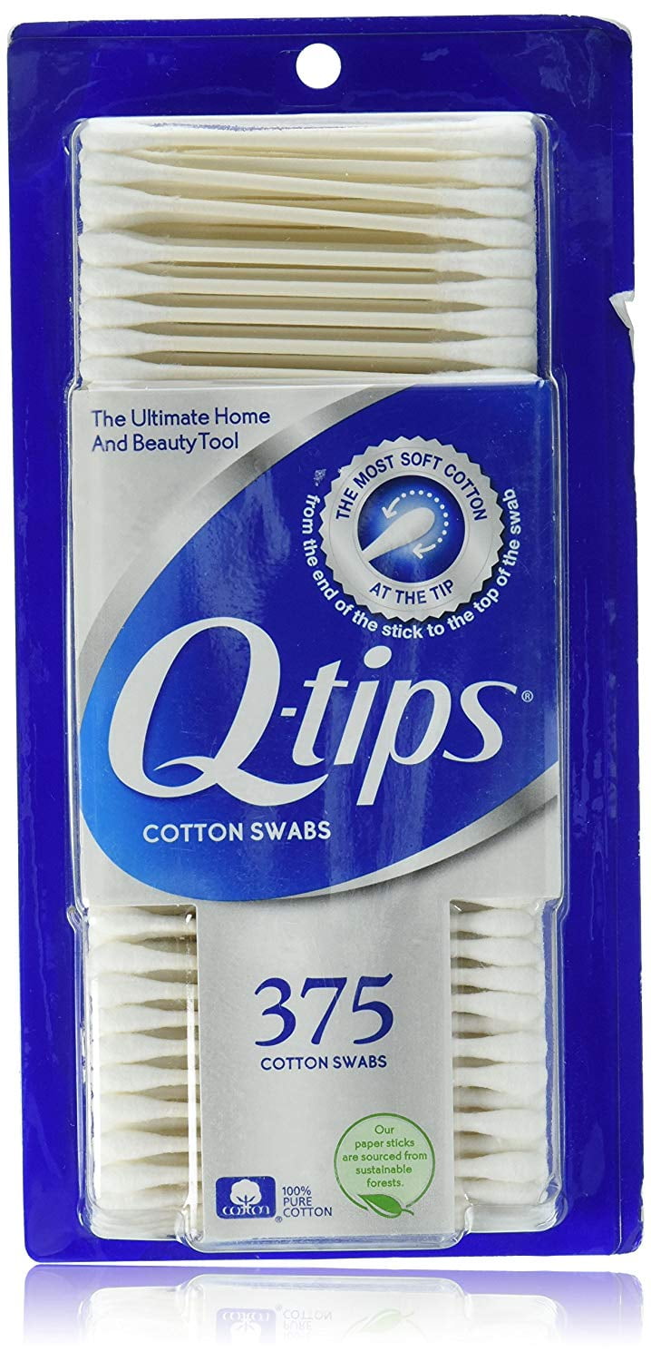 Qtips Cotton Swabs, 375 ct.