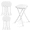 White, variant on OROFULL 18 Inch Folding Stool 10 Pack, 600lbs Heavy Duty Foldable Bar Stool with Handle, Steel Frame Anti-Slip Folding Chair Indoor Outdoor, Black