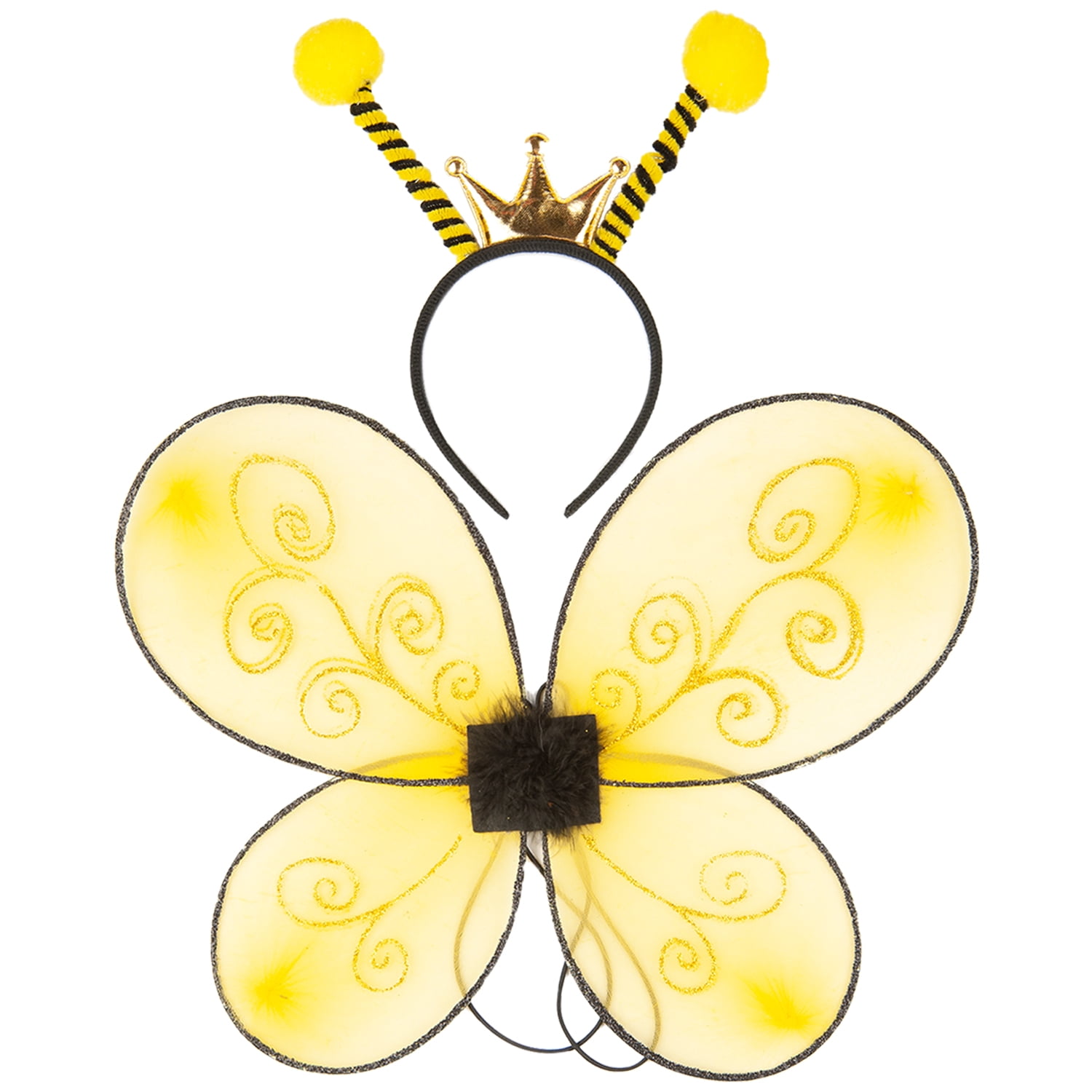 ~*~SET OF BEE WINGS W/ANTENNA~*~BEE COSTUME DRESS UP 