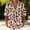 *Pink, variant on ClodeEU Women's Collared Print Short Sleeve V Neck Blouse,Casual Loose Fit Top Pink,Women's Plus L