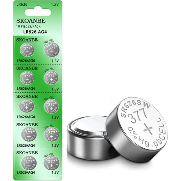 10Pack SR626SW 377 LR626 AG4 1.5V Watch Battery